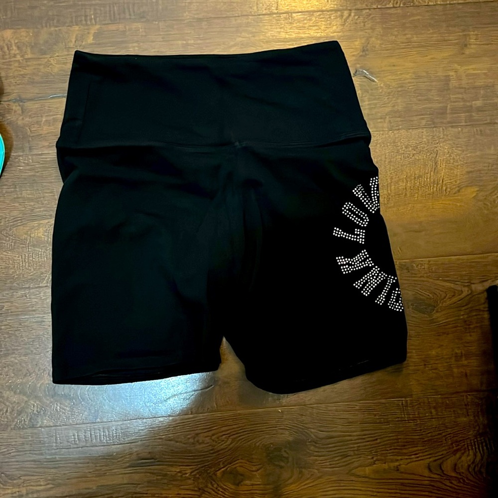 Pink bling biker shorts